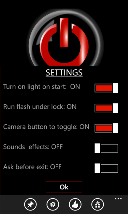 Flashlight-X Pro для Windows Phone