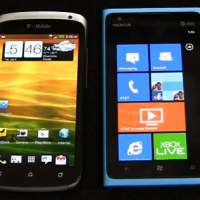 HTC One S против Nokia Lumia 900 (видео)