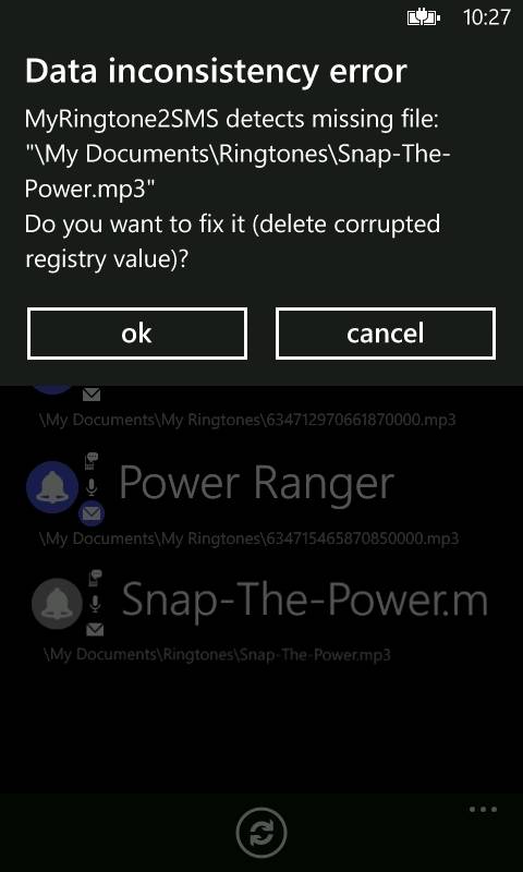 MyRingtone2SMS для Windows Phone