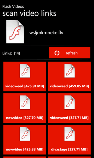 Flash Videos для Windows Phone