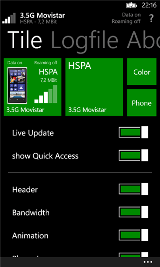 Cellular Live Tile для Windows Phone