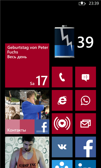 Battery Live Tile Editor для Windows Phone