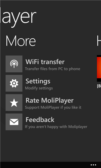 MoliPlayer Pro для Windows Phone