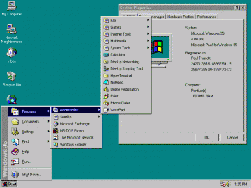 Inf файл был написан для windows 95