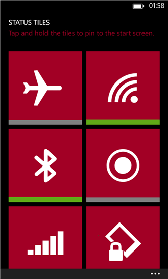 Status Tiles для Windows Phone