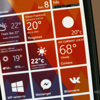 Погодные приложения с прозрачными плитками для Windows Phone