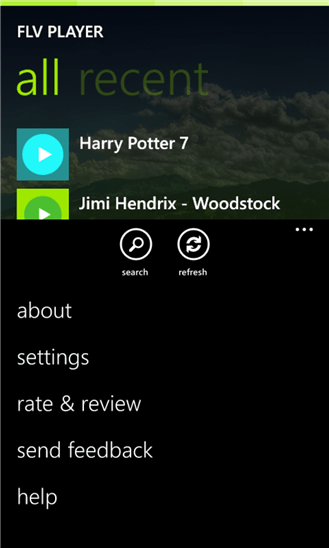 FLV Player HD для Windows Phone