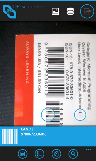 QR Scanner+ для Windows Phone