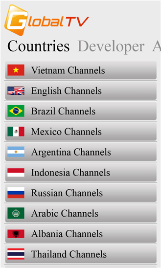 Global TV для Windows Phone