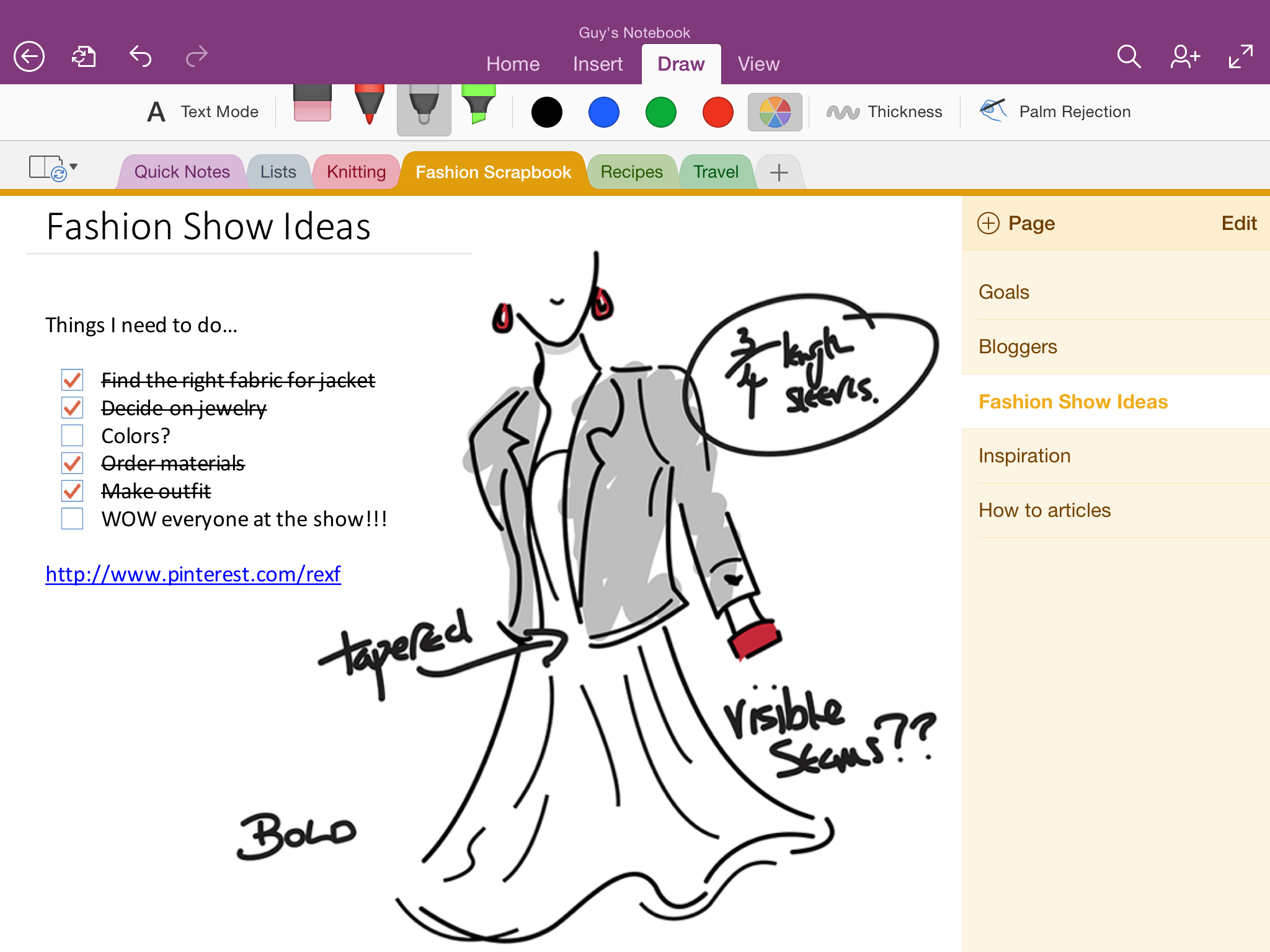 ONENOTE IPAD. ONENOTE IPAD text Mode.