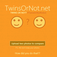 Twins or Not – новый сайт от Microsoft для поиска двойников