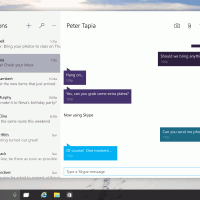 Microsoft показала новое изображение грядущего приложения сообщений в Windows 10