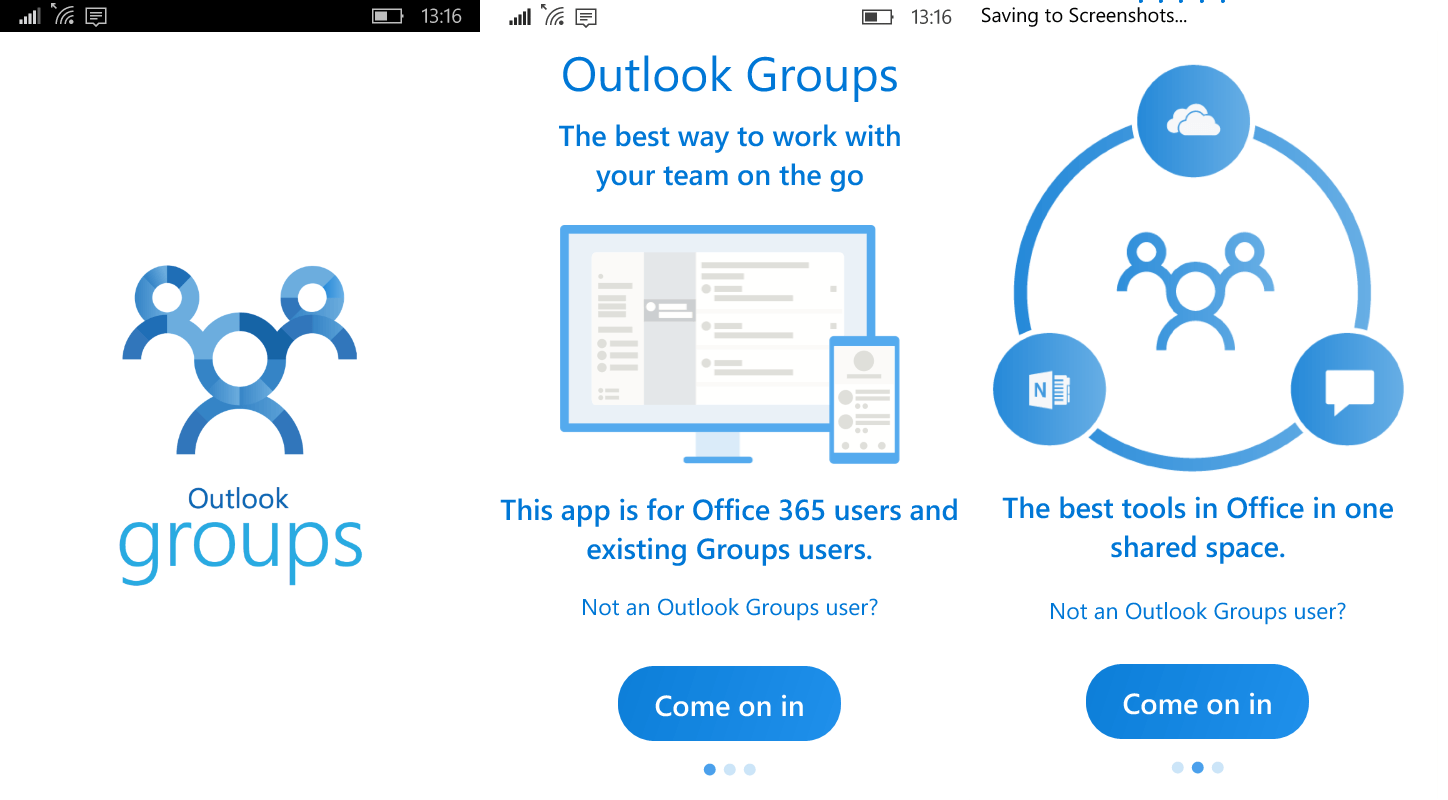 Outlook Groups. Мобильное приложение Outlook. Иконки Outlook в приложении.