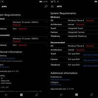 В магазине приложений на Windows 10 Mobile появился раздел с требованиями к устройству