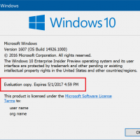 Истекает срок годности предыдущих билдов Windows 10