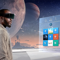 Microsoft показала на видео как будет смешивать физическую и виртуальную реальность