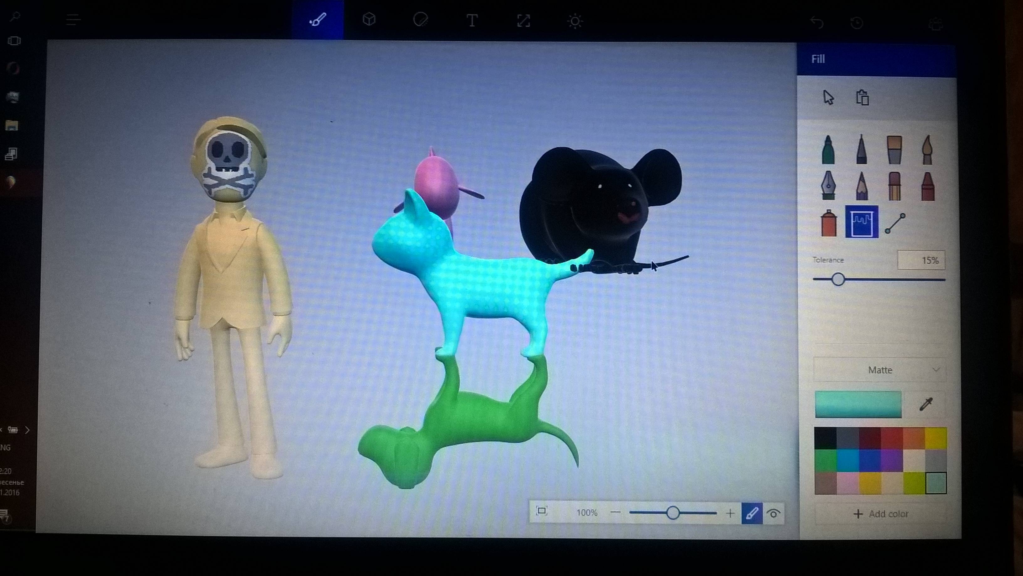 Как сделать картинку полупрозрачной в paint 3d