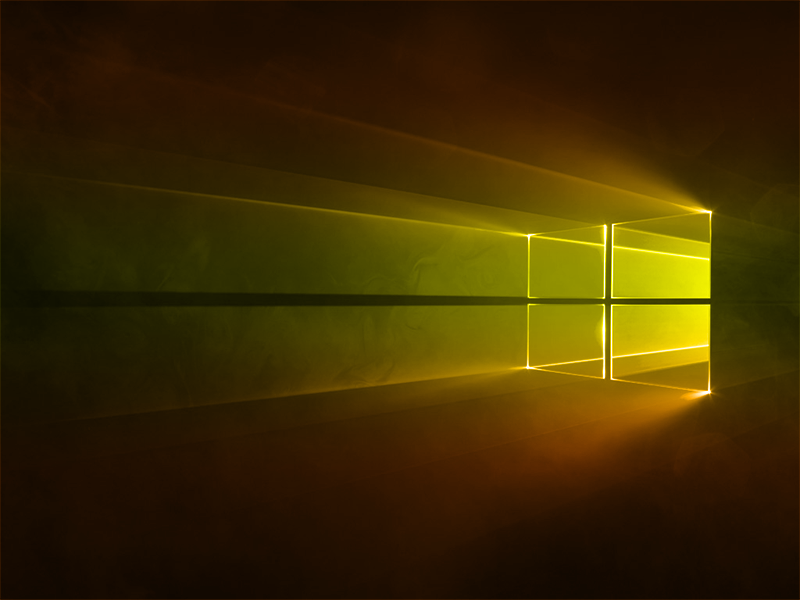 Windows 10 Yellow - Orange Gradient