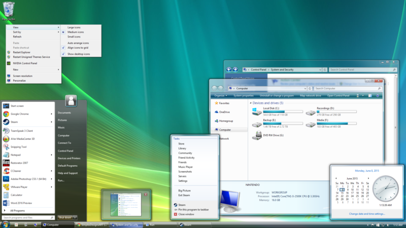 Windows Vista Desktop