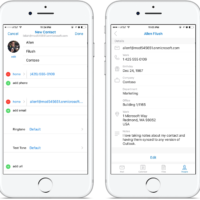 Outlook для iOS получило возможность добавлять и редактировать контакты