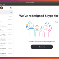 Новый дизайн Skype теперь и на Linux
