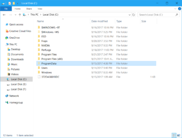 Programdata что за папка windows 10