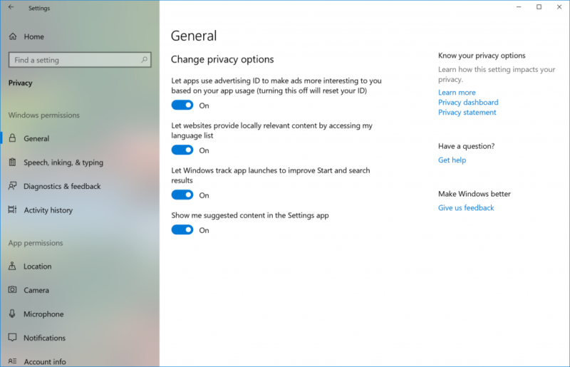 Windows App Permissions