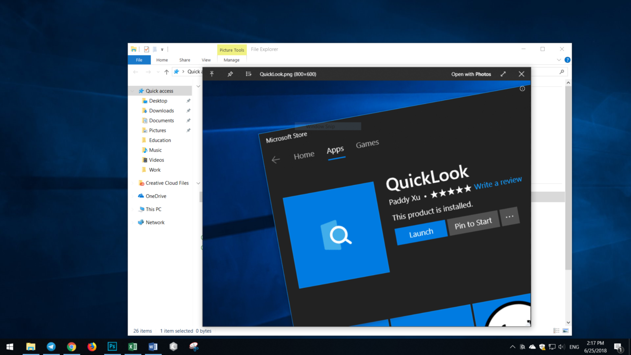 Quicklook windows 10 как пользоваться