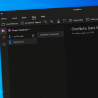 OneNote для Windows 10 получило улучшения управления темной темой