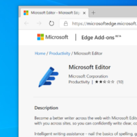Расширение Microsoft Editor доступно в магазине Edge и Chrome