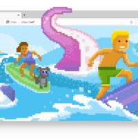 Игра Surf теперь доступна в стабильном канале Microsoft Edge