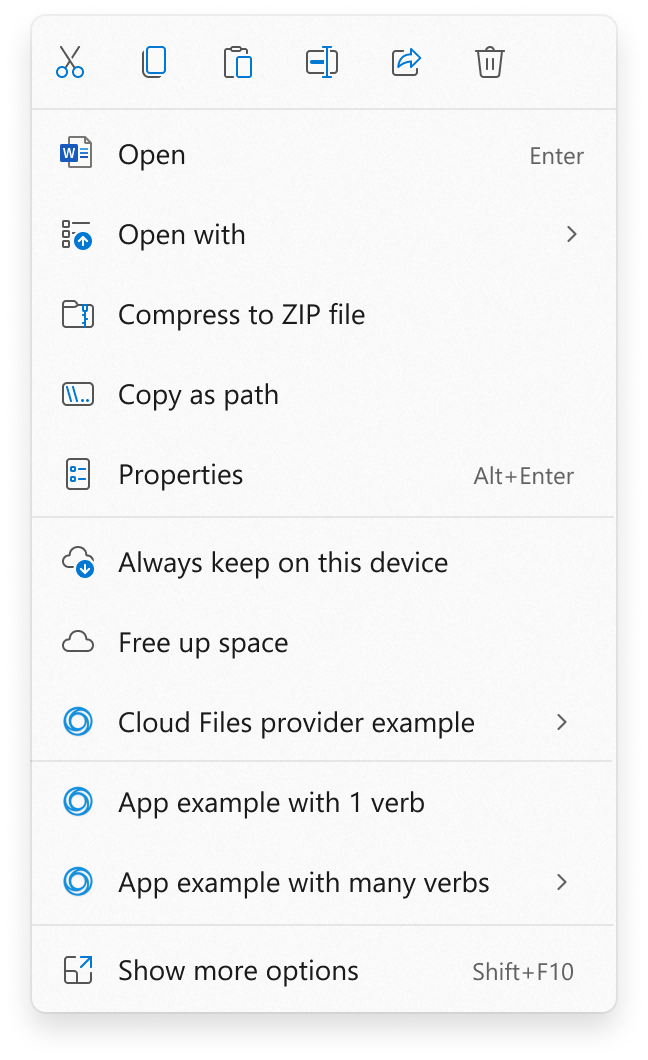 Windows 11: новые контекстные меню и переработанное окно «Поделиться»