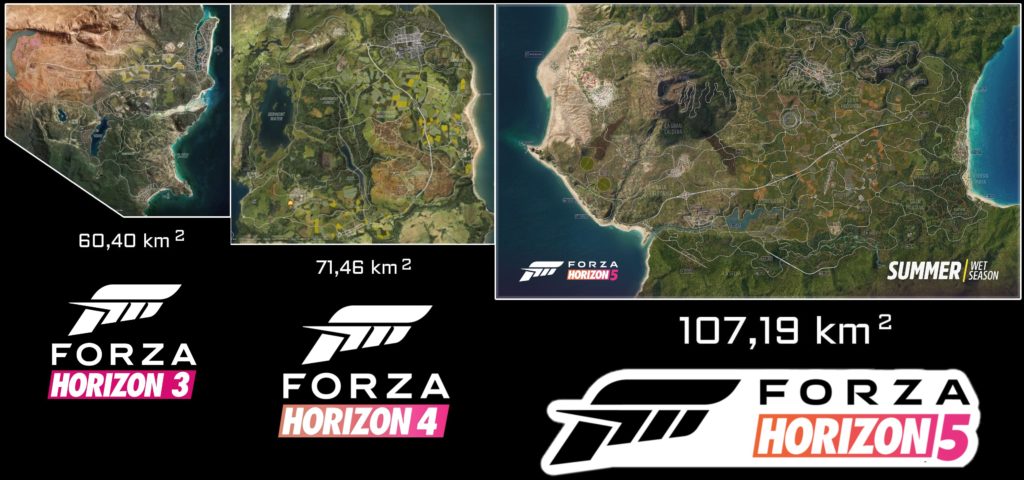 Forza horizon 5 карта мира